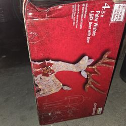 Homeaccents Deer With Bow Led Ornament