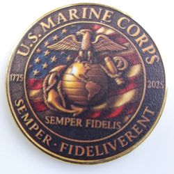 US Marine Corp 250 Year Anniversary Commemorative Collectible Coin