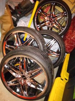 20 Inch MKW Chrome Rims With Toyo Proxes ST 3 XL Tires