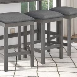 Bar Stool Dinning Chair Gray