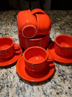 Red Ceramic Cups