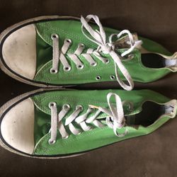Green Converse Low Top
