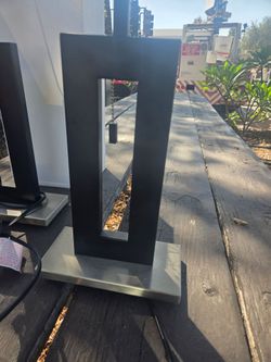 Modern Black and Silver lamps(2)