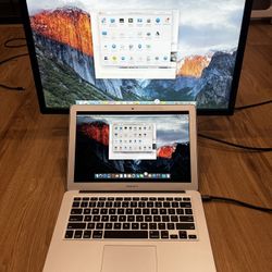 macbook air i5 with work setup