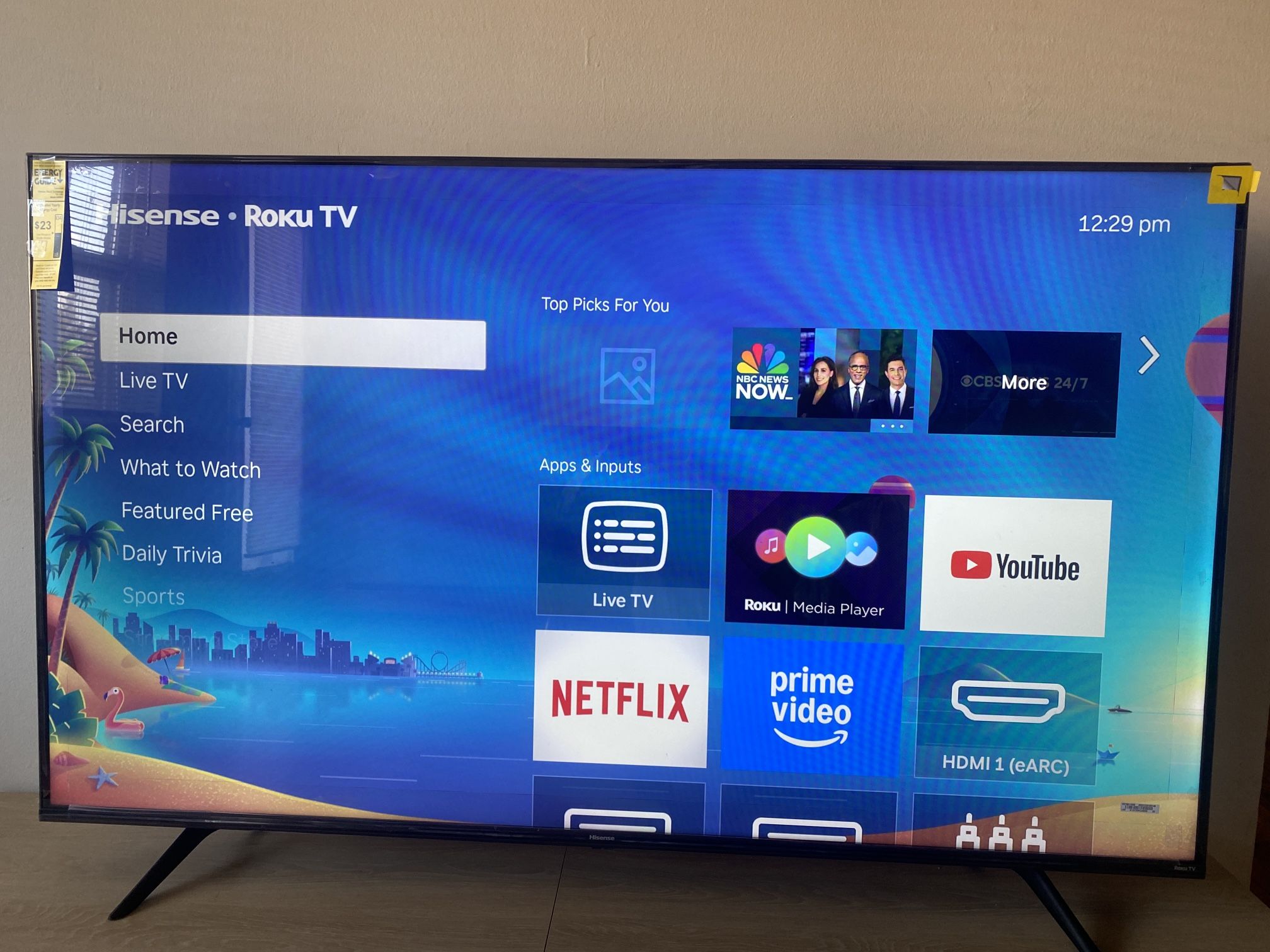 HiSense 58” 4K UHD Roku TV (2024 Model)