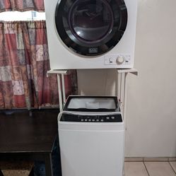 Apartment black and decker washer and dryer with stand