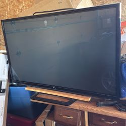 Large LG Tv Rotating Stand And Remote