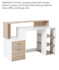 Computer desk with storage