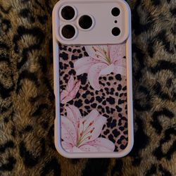 Cheetah Flower Phone Case