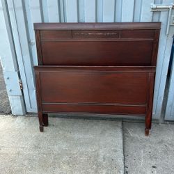 Antique Twin Headboard With Footboard No Rails