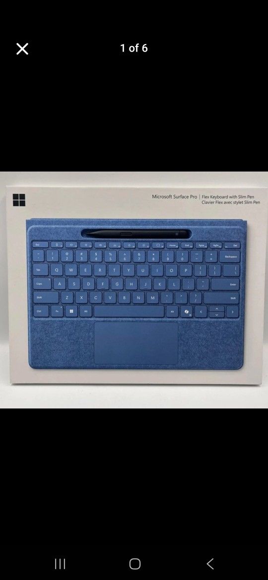 New Microsoft Surface Pro Flex Keyboard w/ Slim Pen 2 Model 8YU-00024 Sapphire with Copilot AI Key