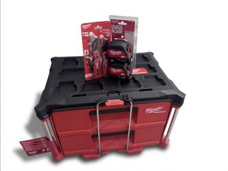 Milwaukee Packout 2 Drawer W/ Knife & Measures