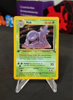 1999 Muk 1st Edition #13 Fossil Holo - NM