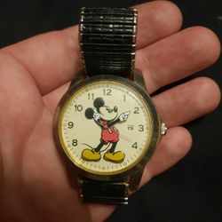 Vintage Mickey Mouse Watch Very Rare