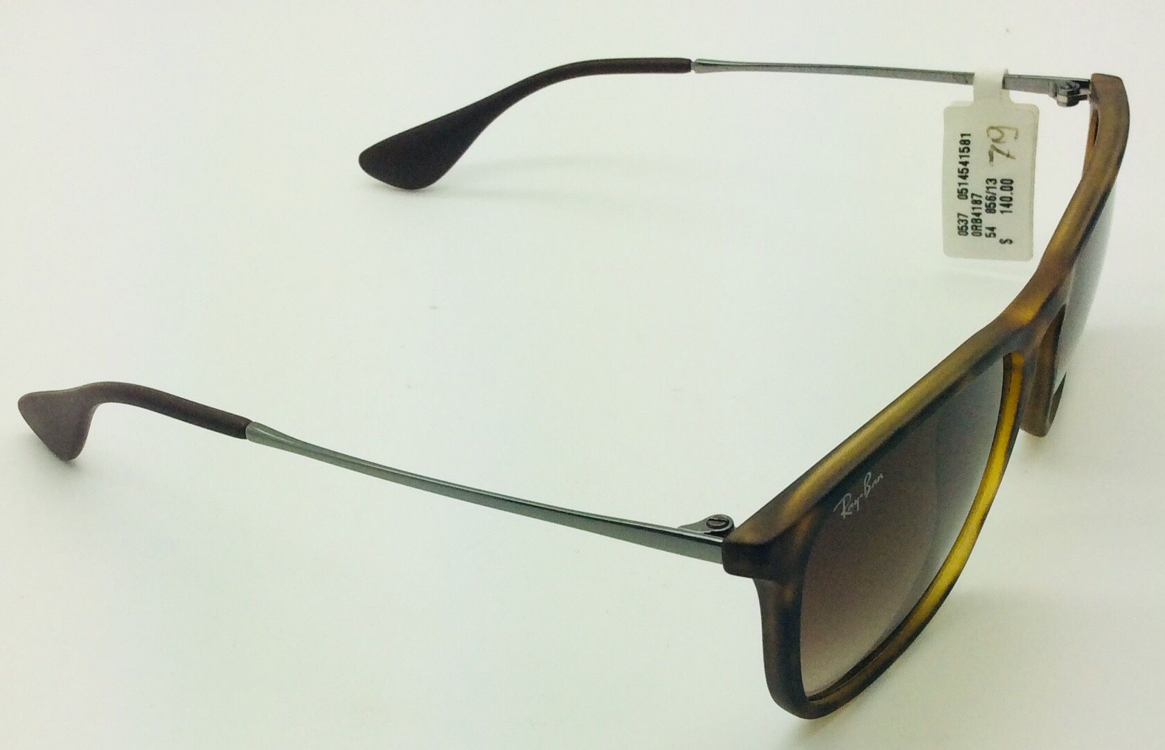 BRAND NEW RAY BAN RB4187 CHRIS HAVANA DARK BROWN MENS SUNGLASSES