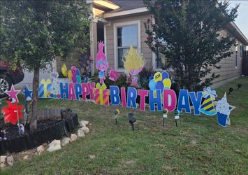 Happy birthday yard sign!
