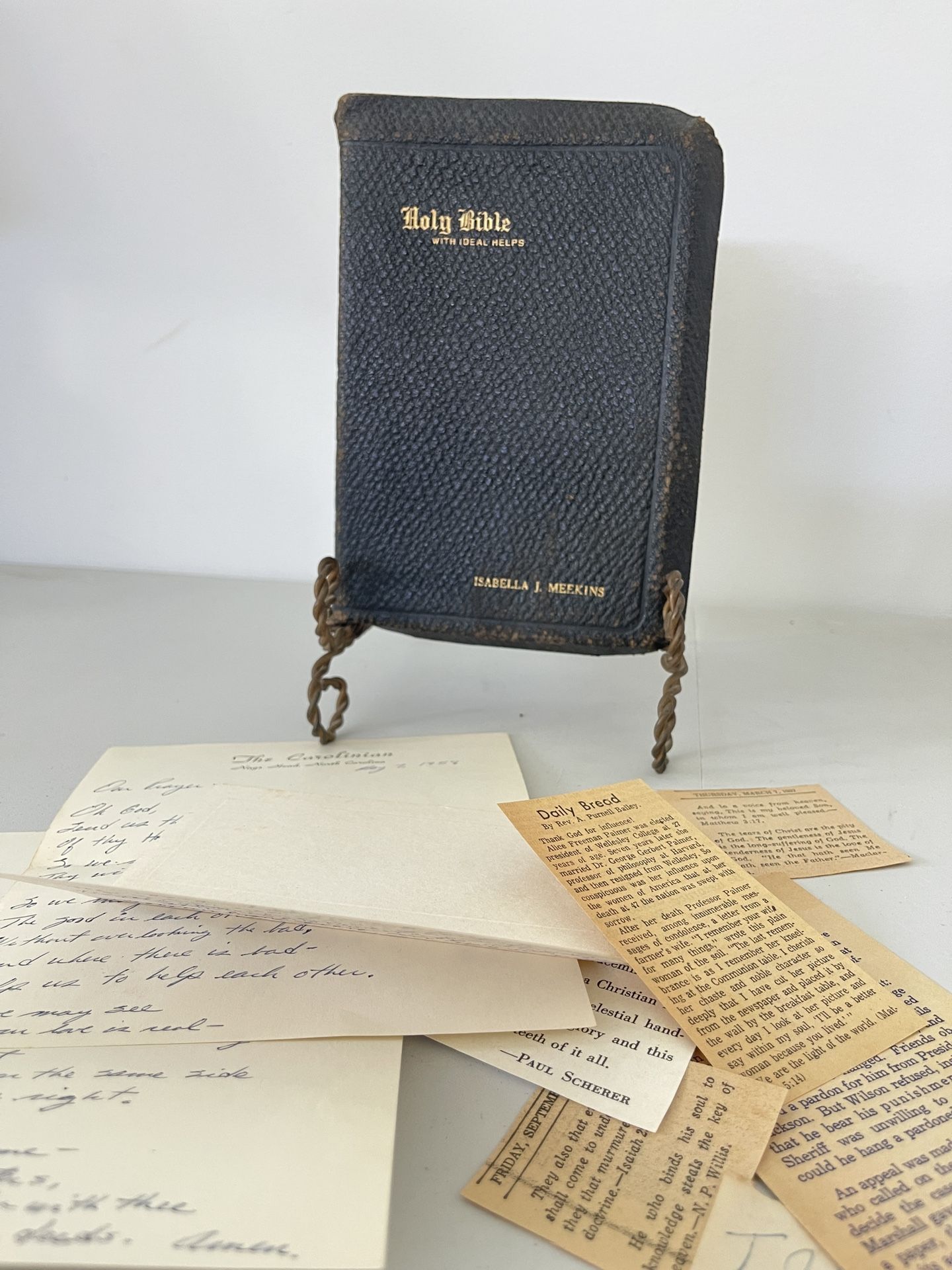 Holy Bible With Ideal Helps early 1900's w/ Maps Cleartype Edition