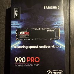 990 Pro Pcle 4.0 NvMe M.2 SSD 4 TB