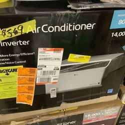 LG Electronics 14,000 BTU 115-Volt Dual Inverter Smart Window Air Conditioner LW1522IVSM Cools 800 Sq. Ft. with Remote, Wi-Fi Enabled