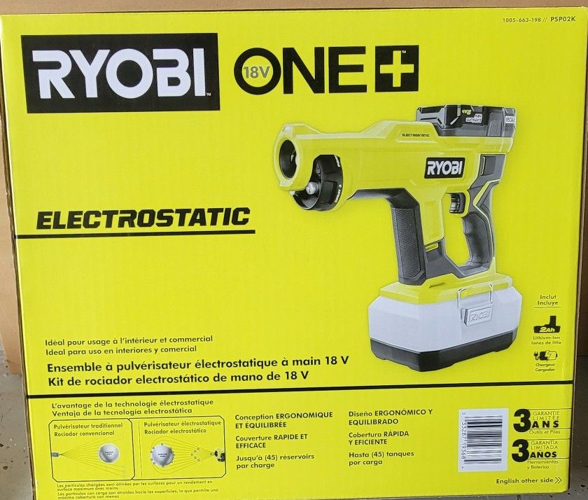 ONE+ 18V Cordless Handheld Electrostatic Sprayer Starter Kit