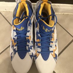NEW Nike Air Jordan 7 Vapor Edge Low UCLA PE Football Cleats Men's Sz 15