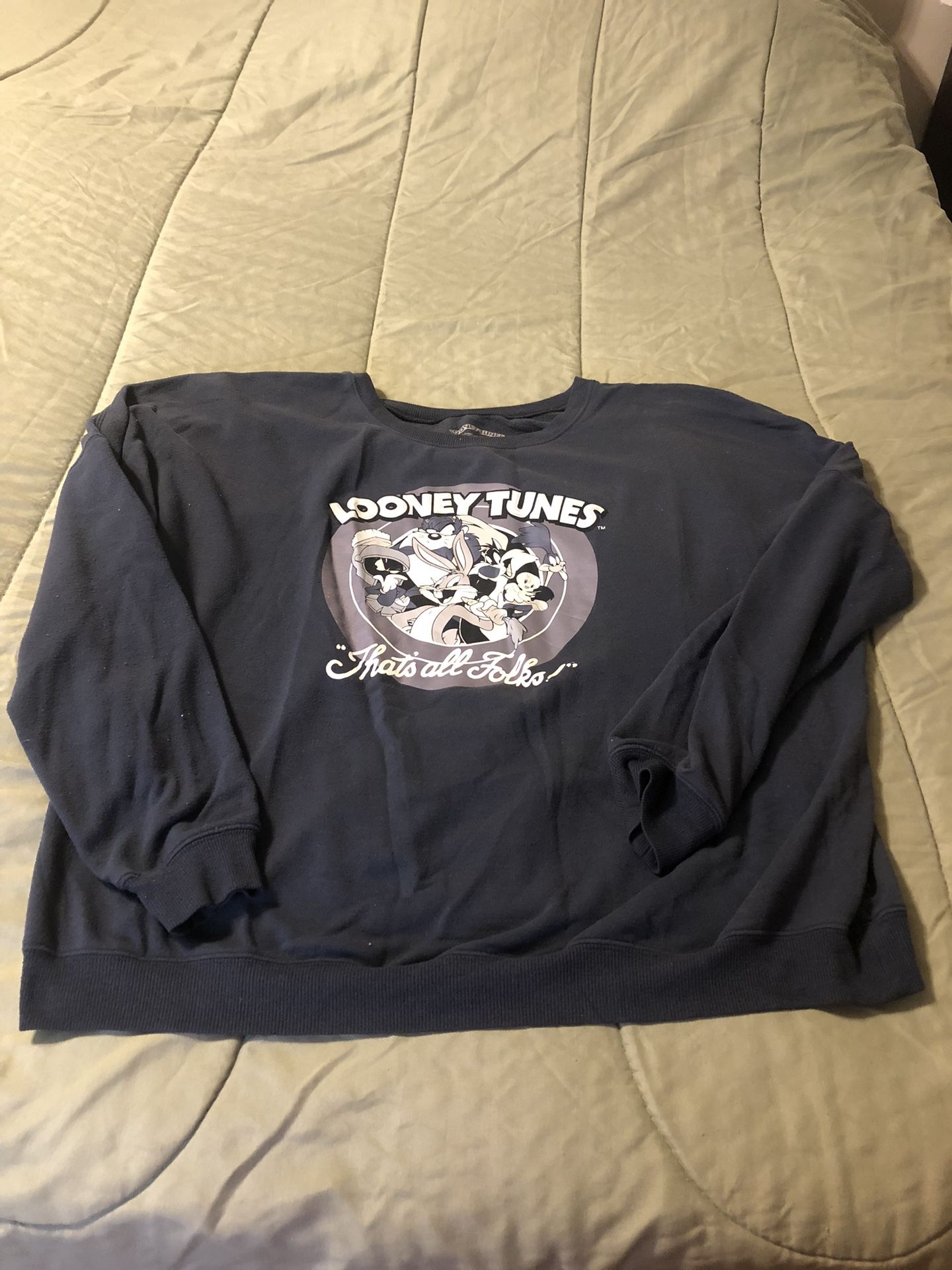 Women’s 2XL Looney Tunes Slouch Sweatshirt