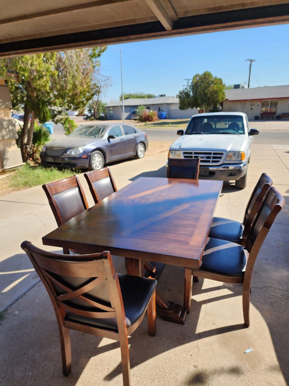 wooden table