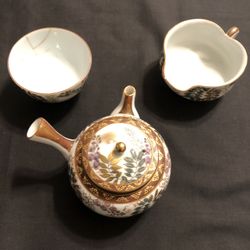Japanese Kutani Yaki Ceremonial Tea Set