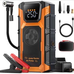 Tire Inflator Portable Air Compressor, 150 PSI Cordless Mini Air Pump for Car, Motorcycle, Bikes, Ba