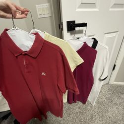 Burberry London/Brit Polo Shirt Size XL Lot of 4