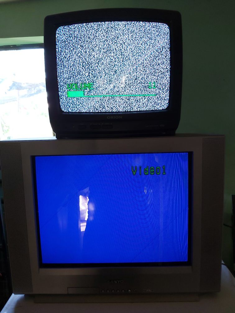 20 inch sanyo and 13 inch Orion crt tv for sale