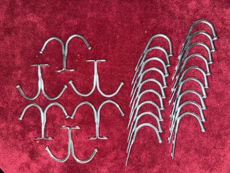 25 pcs singe prong hook, Double Prong Ceiling Hook    Fe1)