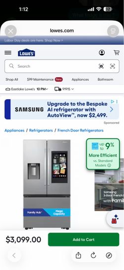 Samsung French Door Refrigerator with Family Hub