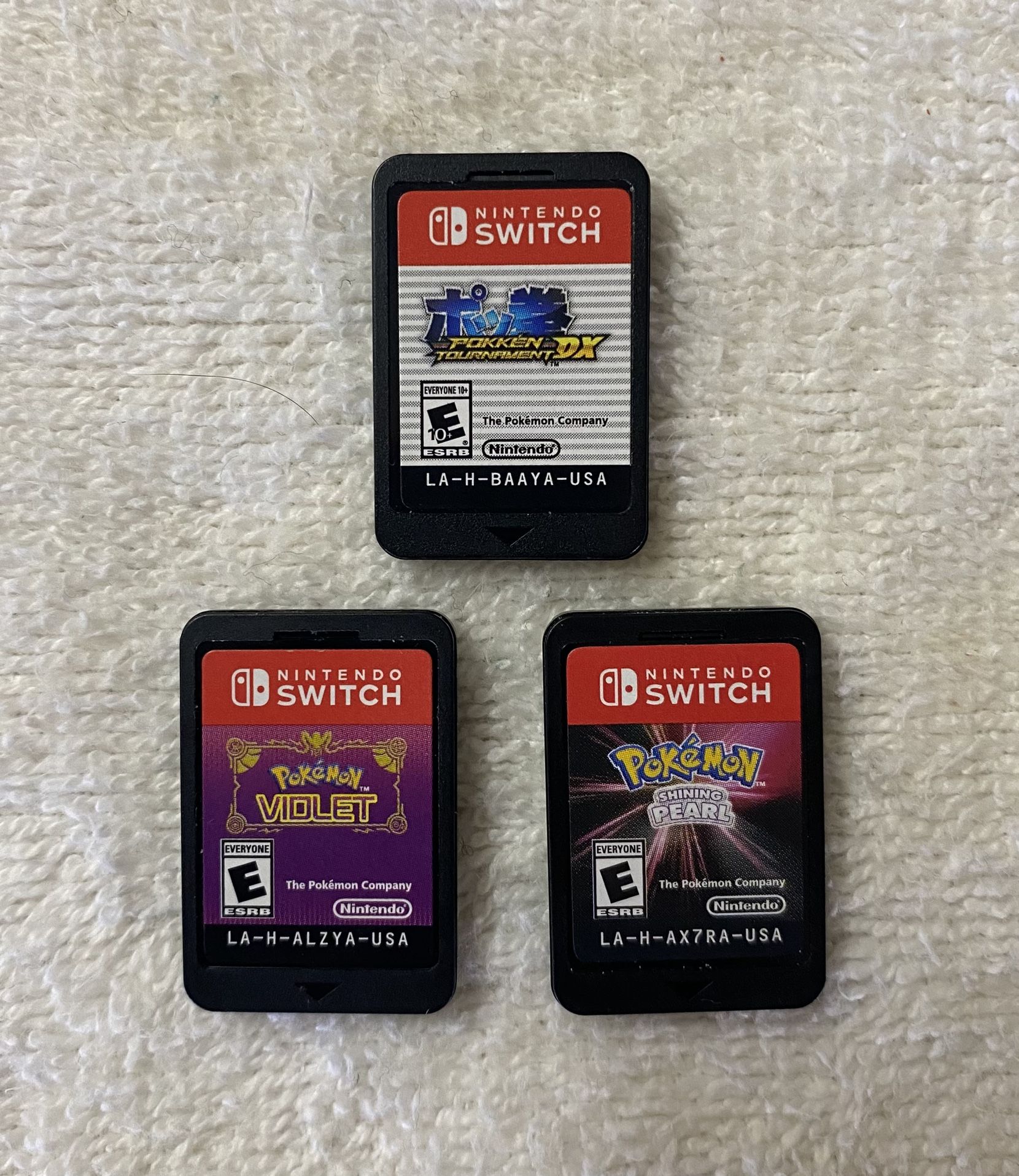 Pokemon Pearl , Pokemon Violet , Pokken Tournament Games For Switch