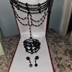 Black Handmade Jewelry Set