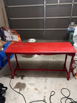Red console / sofa table – 54” – South Austin