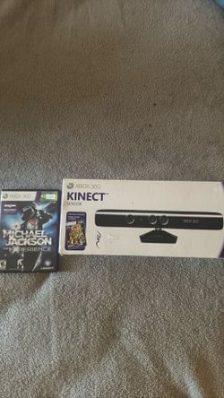 xbox 360 Kinect with Michael jackson the experience game