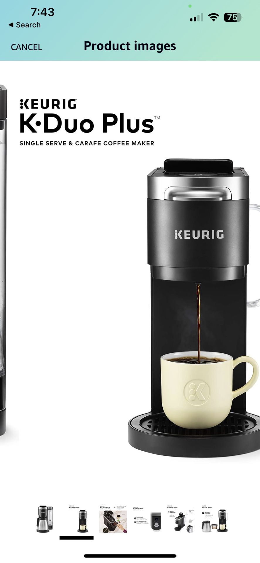  Keurig K-Duo Plus Single Serve Coffee Maker with