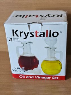 Krystallo Oil and Vinegar Glass serving set