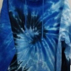 DREAMSICLE MEN'S THICK HEAVYWEIGHT HOODIE SWEATER BAGGY  FIT SIZE XLARGE BLEACHED BLACK/BLUE/ROYAL BLUE BRAND  NEW WITH TAGS CHECK OUT MY OFFERS. 