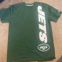 Nike NFL Team Apparel NY Jets Football Green T Shirt Men's XL