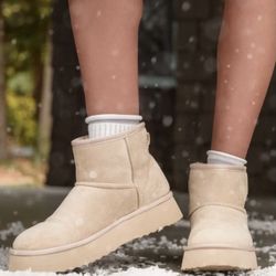 Altar'd State Cream Ankle Booties