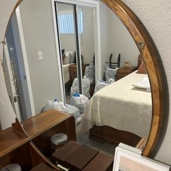 1940s Waterfall Dresser + Vanity Bench