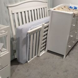 Complete nursery set-up. 