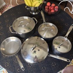 Triply Clad Tramontina Premium Stainless Steel Pan Set