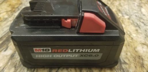 Milwaukee m18 Battery 6.0 like new