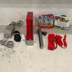 Nintendo Wii Mario Red Limited Edition Console Bundle – Wii Sports + New Super Mario Bros. Wii