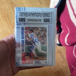 Wade Boggs Autograph