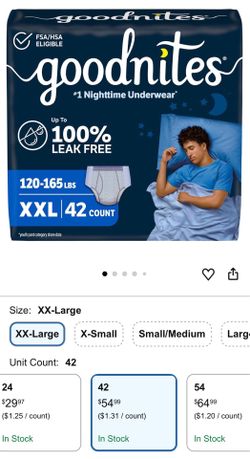 GOODNITES XXL42 CT.
