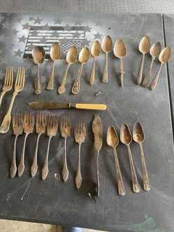 Antique silverware.
